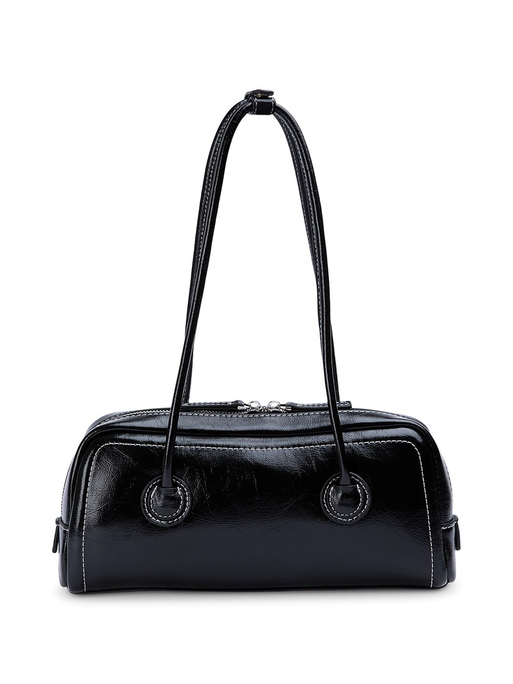 Tony Bianco Black Patent East West Bag